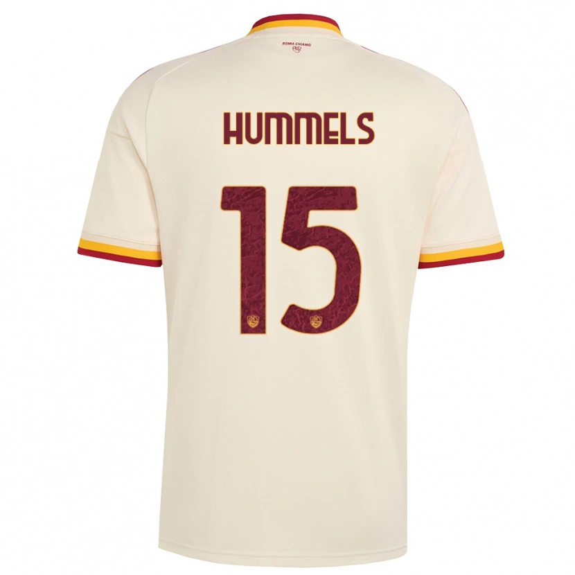 Danxen Mænd Mats Hummels #15 Champagne Rød Gul Udebane Spillertrøjer 2026/27 Trøje T-Shirt