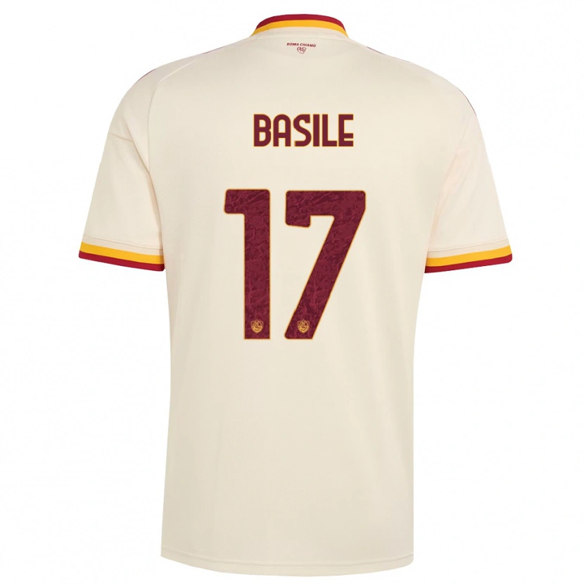 Danxen Mænd Emmanuel Basile #17 Champagne Rød Gul Udebane Spillertrøjer 2026/27 Trøje T-Shirt