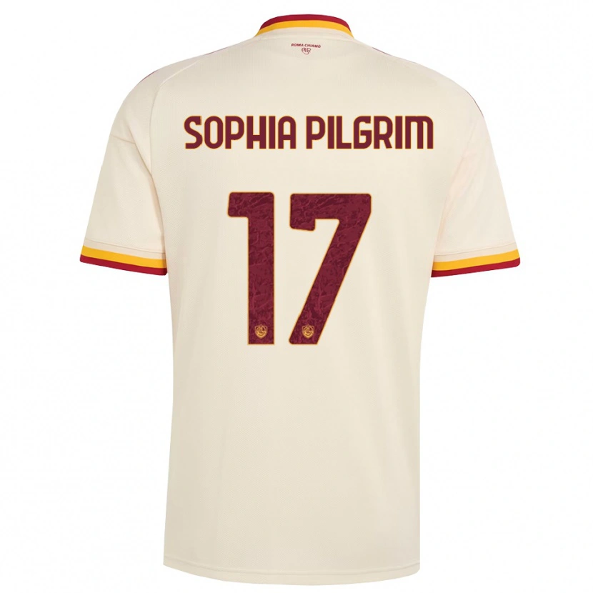 Danxen Mænd Alayah Sophia Pilgrim #17 Champagne Rød Gul Udebane Spillertrøjer 2026/27 Trøje T-Shirt