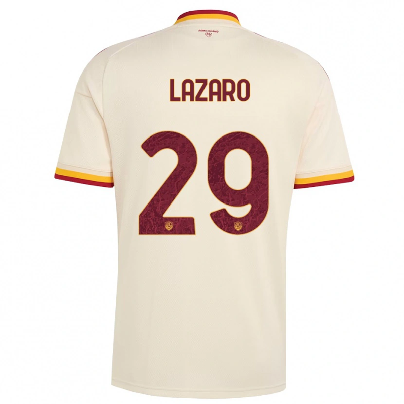 Danxen Mænd Paloma Lazaro #29 Champagne Rød Gul Udebane Spillertrøjer 2026/27 Trøje T-Shirt