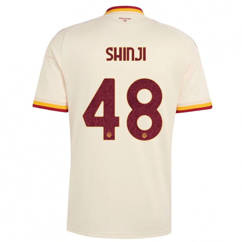 Danxen Mænd Shin-Ji Kim #48 Champagne Rød Gul Udebane Spillertrøjer 2026/27 Trøje T-Shirt