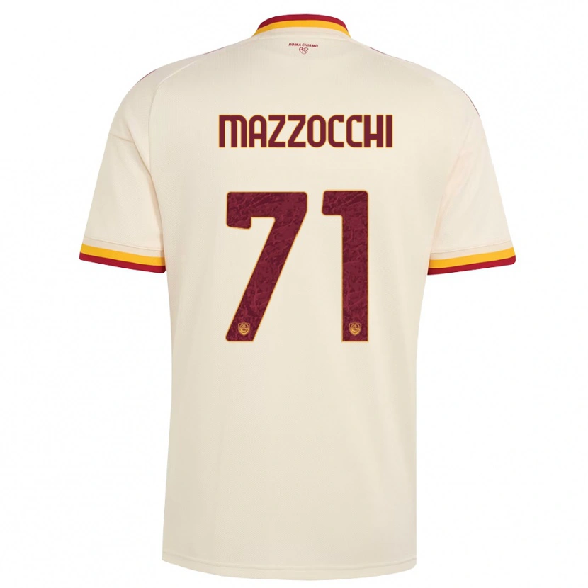 Danxen Mænd Giulia Mazzocchi #71 Champagne Rød Gul Udebane Spillertrøjer 2026/27 Trøje T-Shirt
