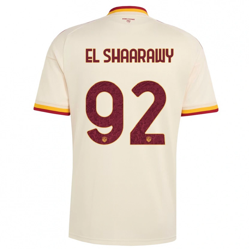 Danxen Mænd Stephan El Shaarawy #92 Champagne Rød Gul Udebane Spillertrøjer 2026/27 Trøje T-Shirt