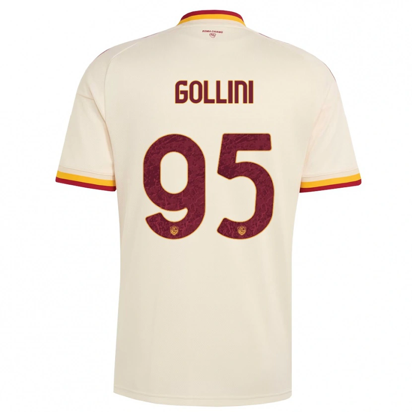 Danxen Mænd Pierluigi Gollini #95 Champagne Rød Gul Udebane Spillertrøjer 2026/27 Trøje T-Shirt