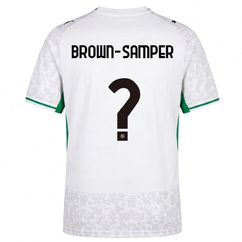 Danxen Mænd Isaac Brown-Samper #0 Hvid Sort Grøn Udebane Spillertrøjer 2026/27 Trøje T-Shirt