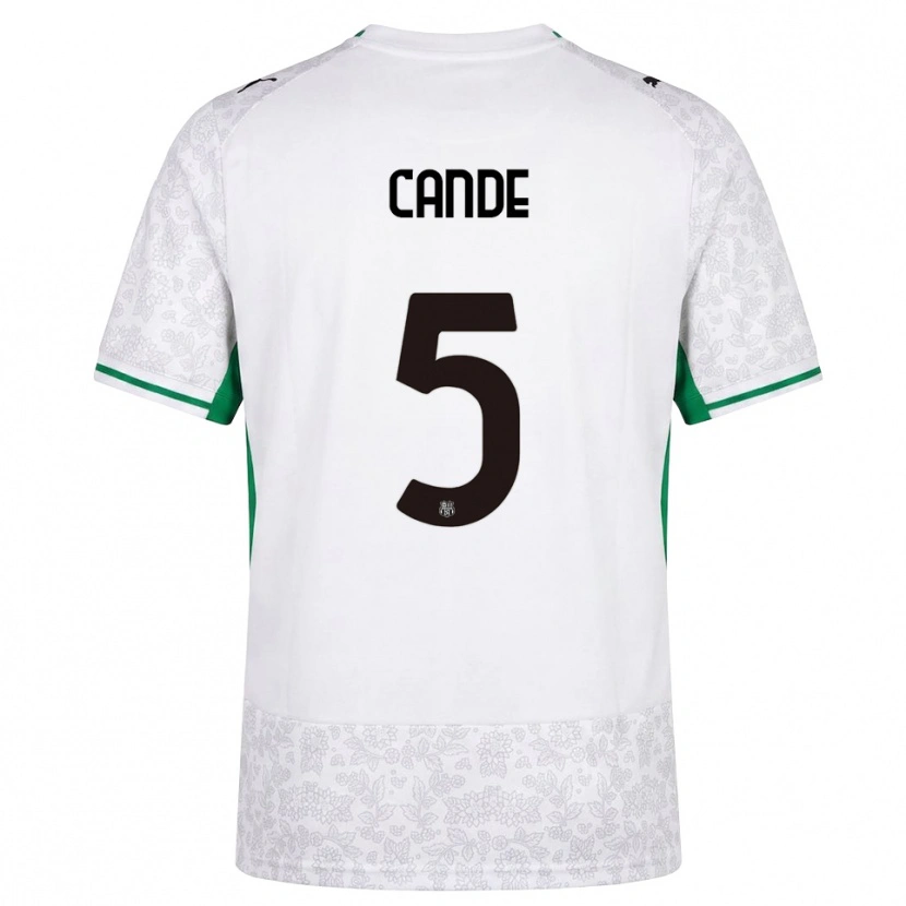 Danxen Mænd Fali Candé #5 Hvid Sort Grøn Udebane Spillertrøjer 2026/27 Trøje T-Shirt