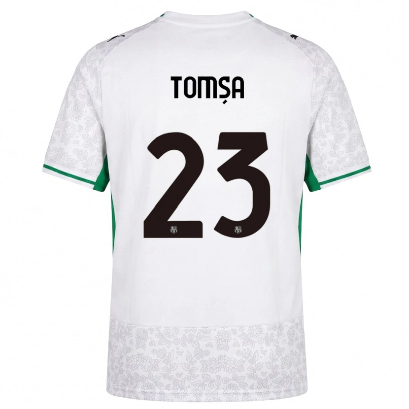 Danxen Mænd Troy Tomșa #23 Hvid Sort Grøn Udebane Spillertrøjer 2026/27 Trøje T-Shirt