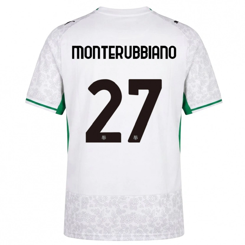 Danxen Mænd Valeria Monterubbiano #27 Hvid Sort Grøn Udebane Spillertrøjer 2026/27 Trøje T-Shirt