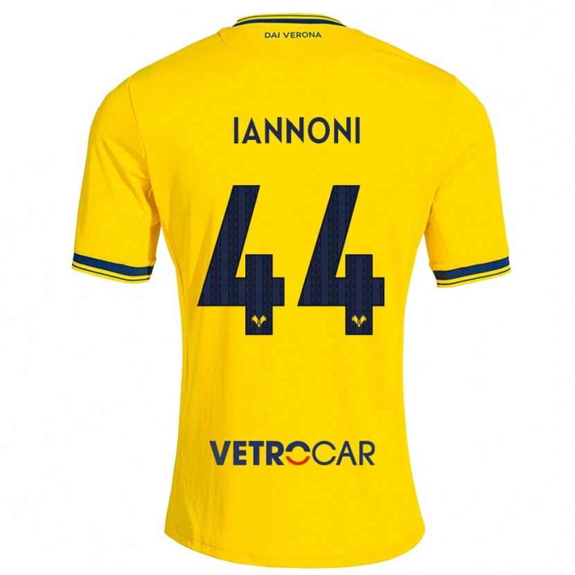 Danxen Mænd Edoardo Iannoni #44 Gul Rød Udebane Spillertrøjer 2026/27 Trøje T-Shirt