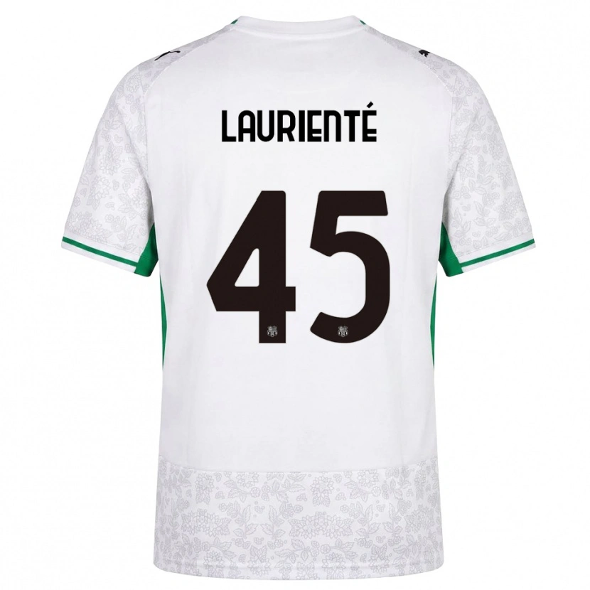 Danxen Mænd Armand Laurienté #45 Hvid Sort Grøn Udebane Spillertrøjer 2026/27 Trøje T-Shirt