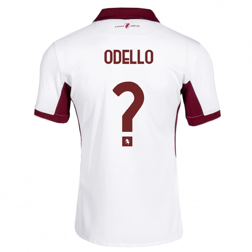 Danxen Mænd Ryan Odello #0 Bordeaux Hvid Rød Udebane Spillertrøjer 2026/27 Trøje T-Shirt