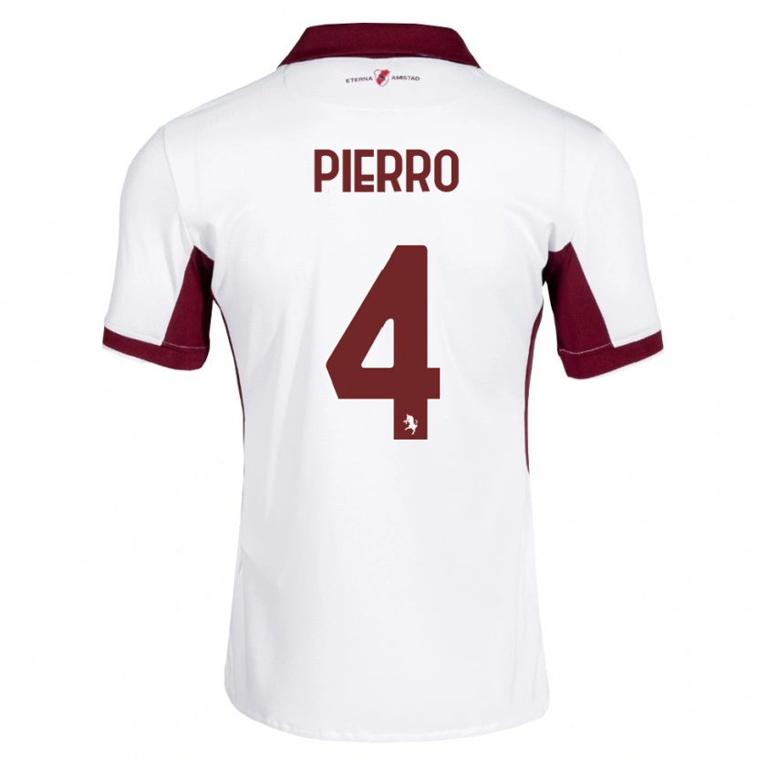 Danxen Mænd Dennis Pierro #4 Bordeaux Hvid Rød Udebane Spillertrøjer 2026/27 Trøje T-Shirt