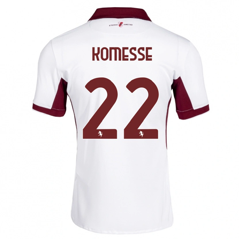 Danxen Mænd Josias Sabone Komesse #22 Bordeaux Hvid Rød Udebane Spillertrøjer 2026/27 Trøje T-Shirt