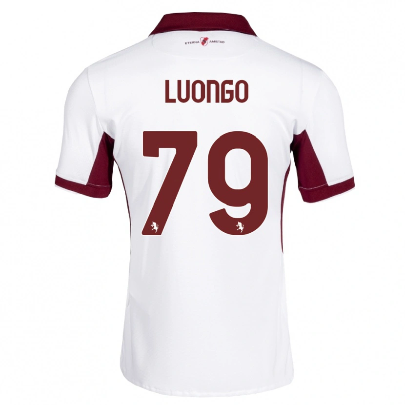 Danxen Mænd Andrea Luongo #79 Bordeaux Hvid Rød Udebane Spillertrøjer 2026/27 Trøje T-Shirt