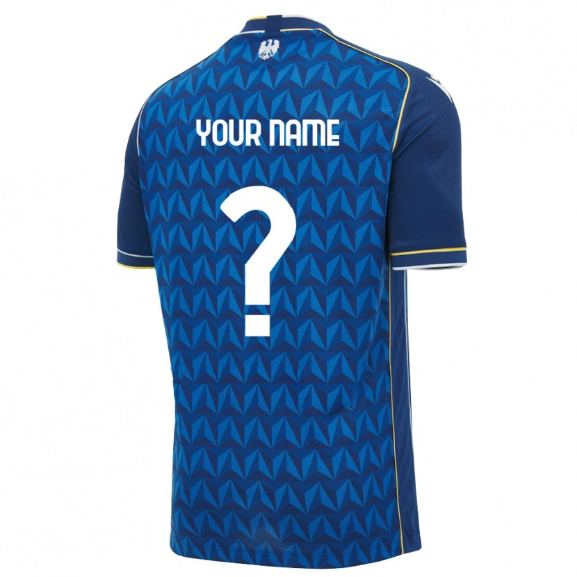 Danxen Mænd Dit Navn #0 Kongelig Blå Hvid Blå Udebane Spillertrøjer 2026/27 Trøje T-Shirt