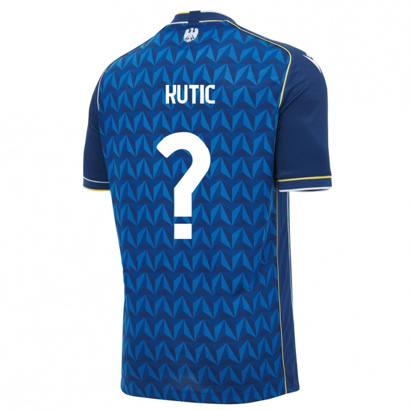 Danxen Mænd Stefan Kutic #0 Kongelig Blå Hvid Blå Udebane Spillertrøjer 2026/27 Trøje T-Shirt