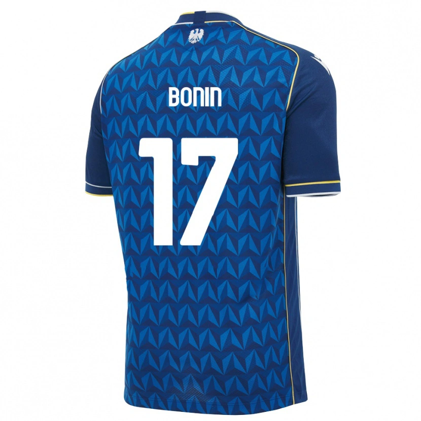 Danxen Mænd Luca Bonin #17 Kongelig Blå Hvid Blå Udebane Spillertrøjer 2026/27 Trøje T-Shirt