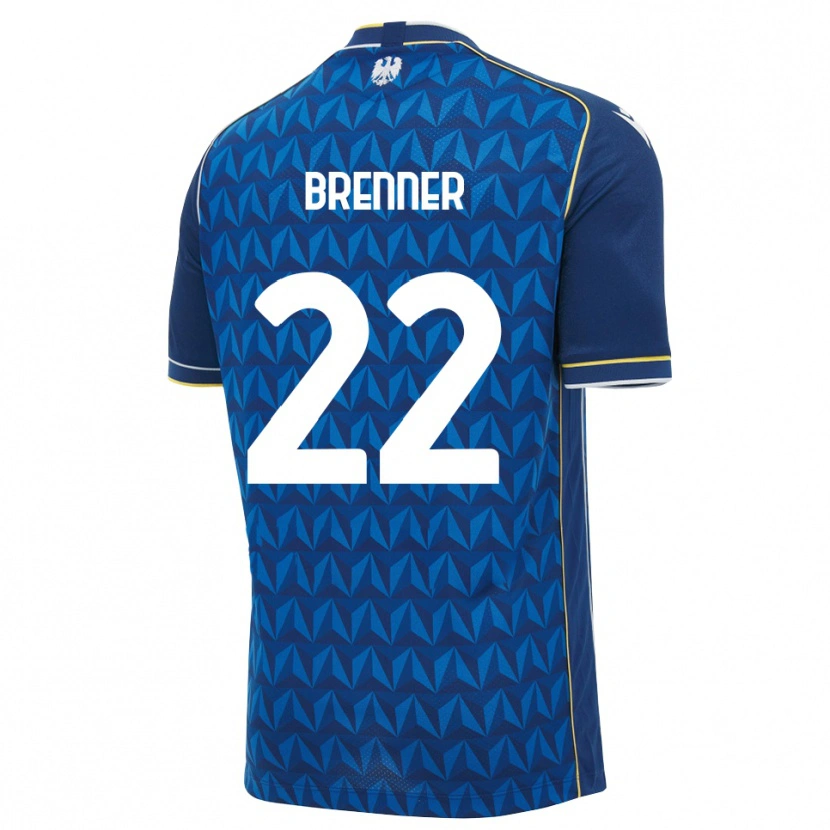 Danxen Mænd Brenner #22 Kongelig Blå Hvid Blå Udebane Spillertrøjer 2026/27 Trøje T-Shirt