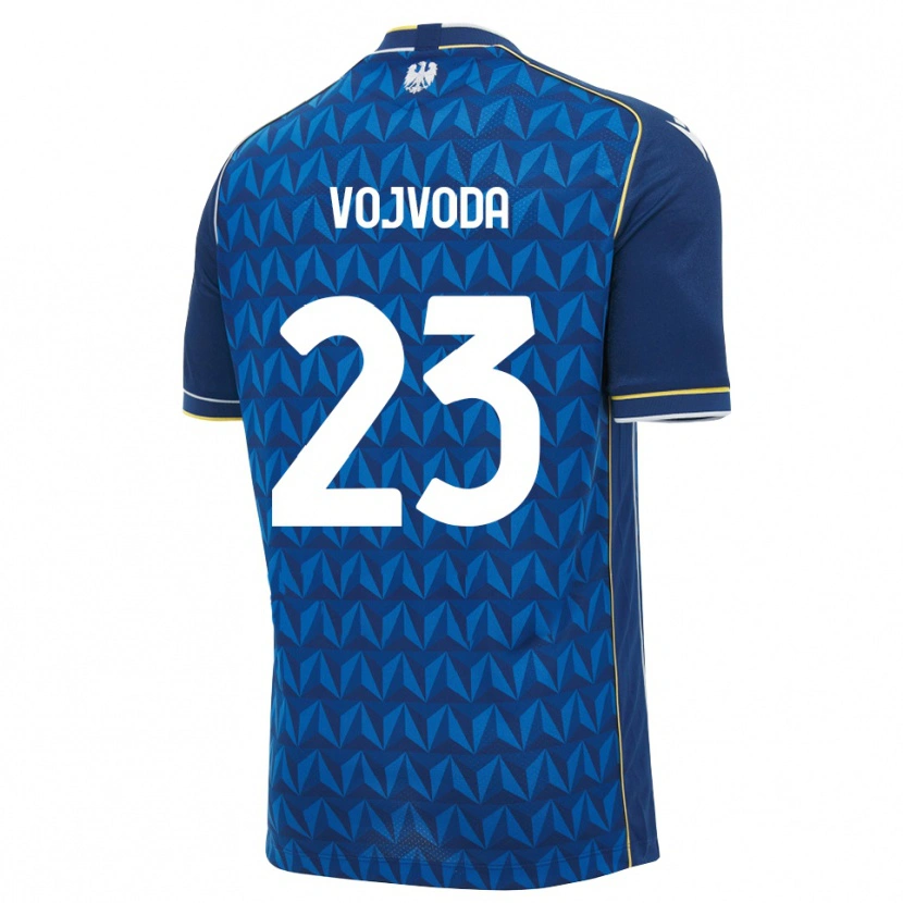 Danxen Mænd Mërgim Vojvoda #23 Kongelig Blå Hvid Blå Udebane Spillertrøjer 2026/27 Trøje T-Shirt
