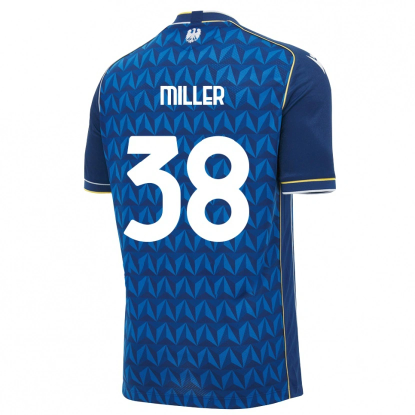 Danxen Mænd Lennon Miller #38 Kongelig Blå Hvid Blå Udebane Spillertrøjer 2026/27 Trøje T-Shirt