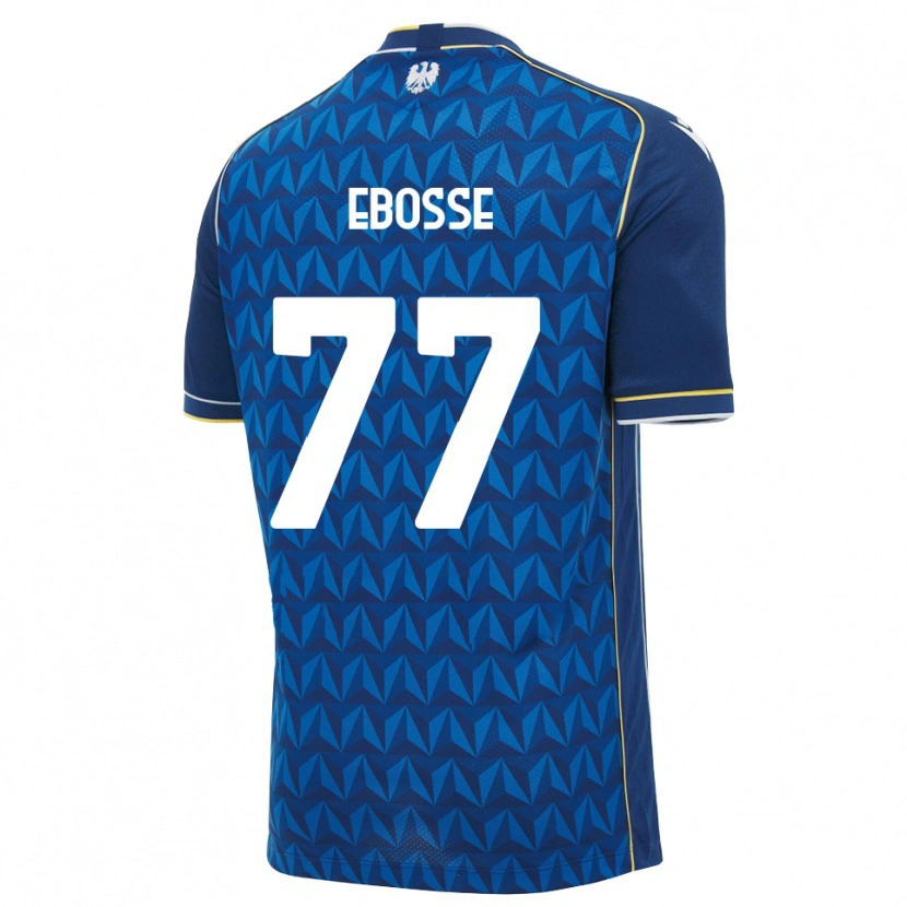 Danxen Mænd Enzo Ebosse #77 Kongelig Blå Hvid Blå Udebane Spillertrøjer 2026/27 Trøje T-Shirt