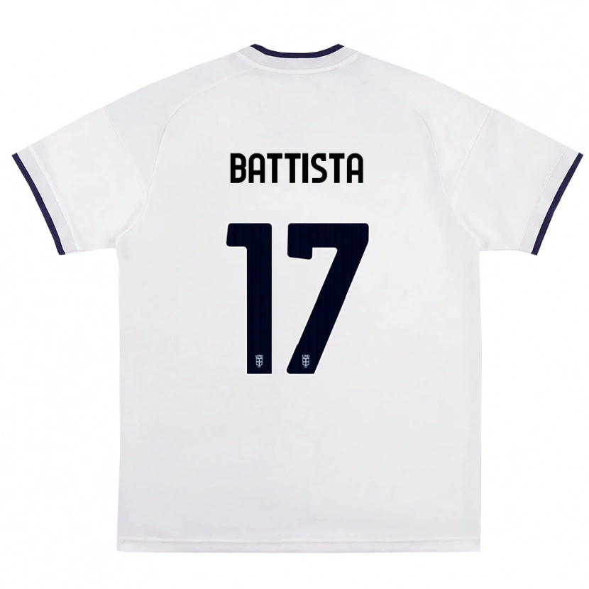 Danxen Mænd Riccardo Battista #17 Hvid Rød Kongelig Blå Udebane Spillertrøjer 2026/27 Trøje T-Shirt