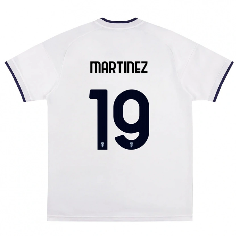 Danxen Mænd Diego Martinez #19 Hvid Rød Kongelig Blå Udebane Spillertrøjer 2026/27 Trøje T-Shirt