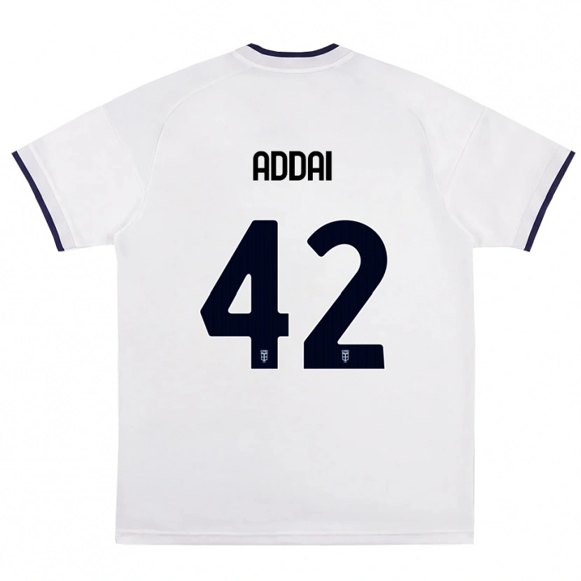Danxen Mænd Jayden Addai #42 Hvid Rød Kongelig Blå Udebane Spillertrøjer 2026/27 Trøje T-Shirt