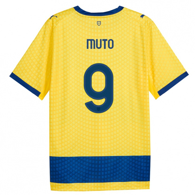 Danxen Mænd Andrea Muto #9 Gul Blå Sort Udebane Spillertrøjer 2026/27 Trøje T-Shirt