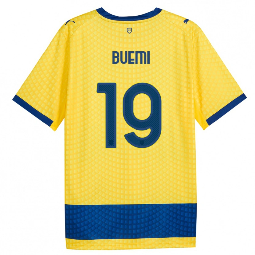 Danxen Mænd Federico Buemi #19 Gul Blå Sort Udebane Spillertrøjer 2026/27 Trøje T-Shirt
