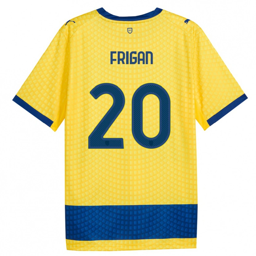 Danxen Mænd Matija Frigan #20 Gul Blå Sort Udebane Spillertrøjer 2026/27 Trøje T-Shirt