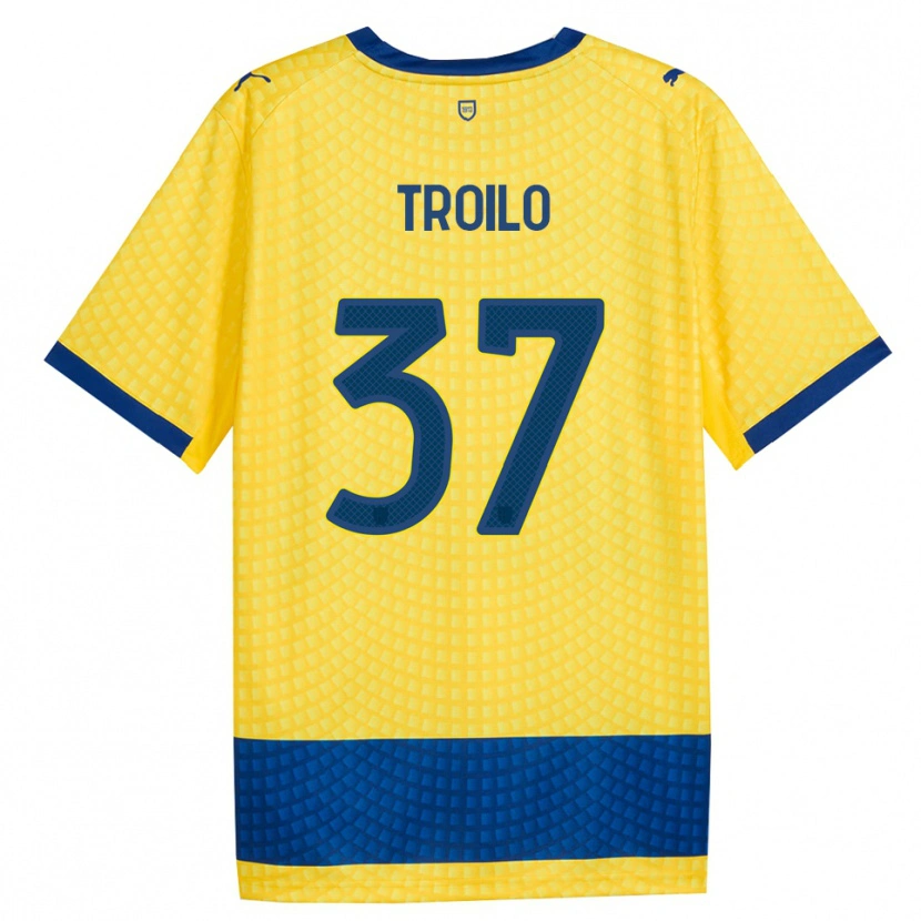 Danxen Mænd Mariano Troilo #37 Gul Blå Sort Udebane Spillertrøjer 2026/27 Trøje T-Shirt