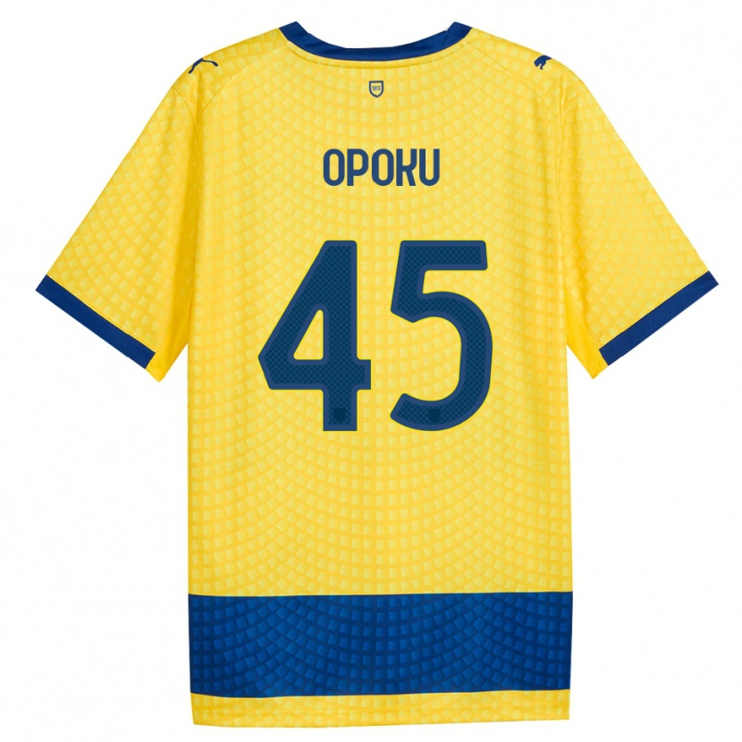 Danxen Mænd Mama Opoku #45 Gul Blå Sort Udebane Spillertrøjer 2026/27 Trøje T-Shirt