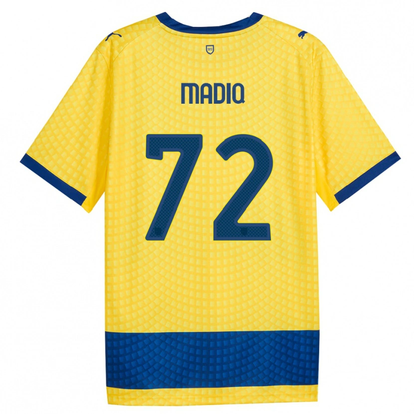 Danxen Mænd Abdelaziz Madiq #72 Gul Blå Sort Udebane Spillertrøjer 2026/27 Trøje T-Shirt
