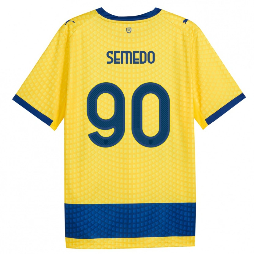 Danxen Mænd Afonso Semedo #90 Gul Blå Sort Udebane Spillertrøjer 2026/27 Trøje T-Shirt