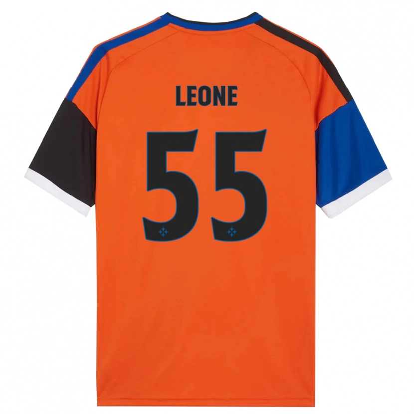 Danxen Mænd Giuseppe Leone #55 Orange Blå Sort Hvid Udebane Spillertrøjer 2026/27 Trøje T-Shirt
