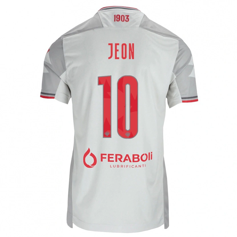 Danxen Mænd Joseph Jeon #10 Grå Hvid Rød Udebane Spillertrøjer 2026/27 Trøje T-Shirt