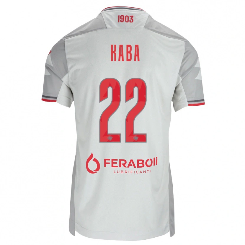 Danxen Mænd Karamoko Kaba #22 Grå Hvid Rød Udebane Spillertrøjer 2026/27 Trøje T-Shirt