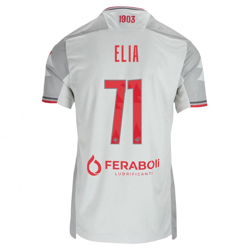 Danxen Mænd Salvatore Elia #71 Grå Hvid Rød Udebane Spillertrøjer 2026/27 Trøje T-Shirt