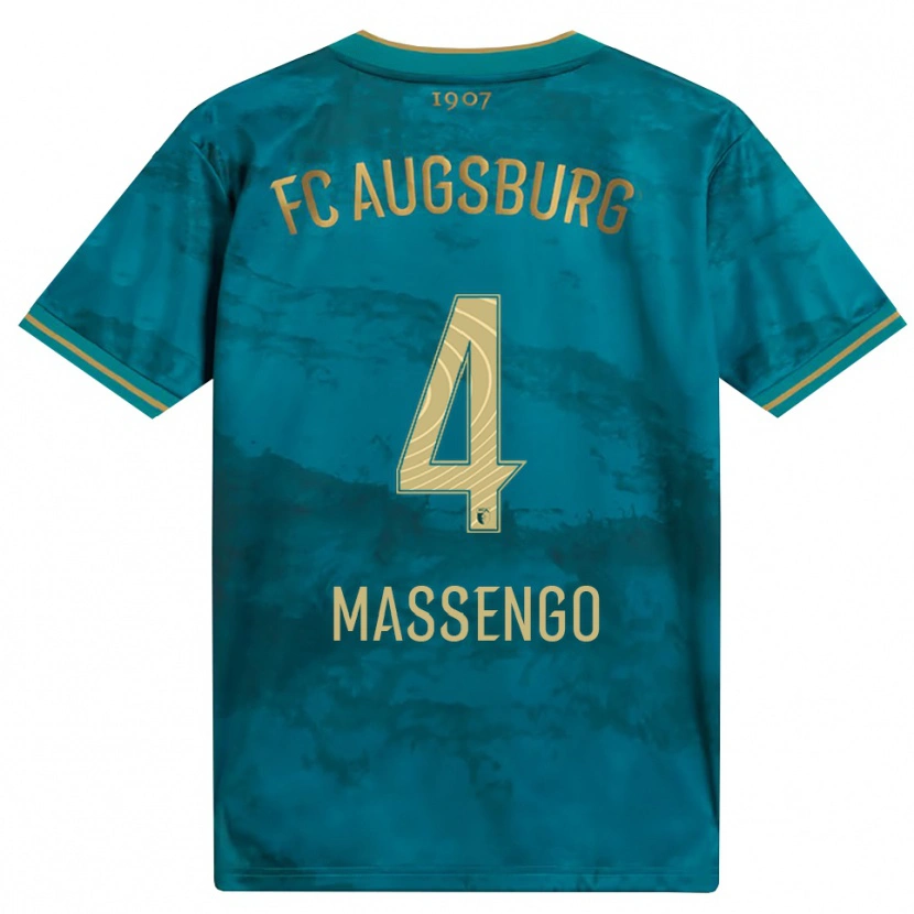 Danxen Mænd Han-Noah Massengo #4 Grøn Brun Udebane Spillertrøjer 2026/27 Trøje T-Shirt