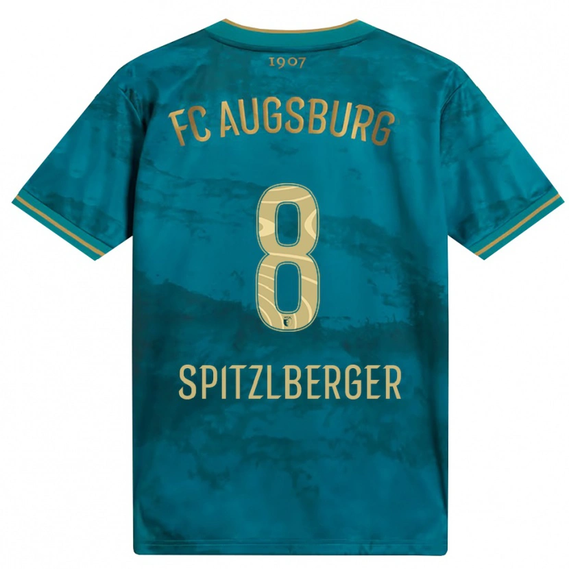 Danxen Mænd Jordan Spitzlberger #8 Grøn Brun Udebane Spillertrøjer 2026/27 Trøje T-Shirt