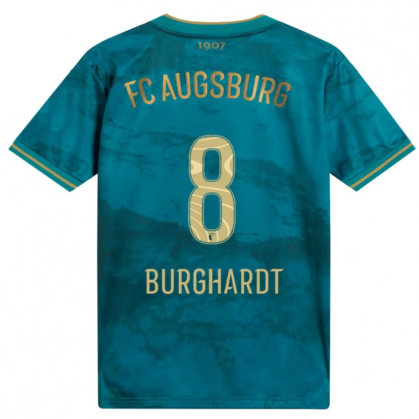 Danxen Mænd Kilian Burghardt #8 Grøn Brun Udebane Spillertrøjer 2026/27 Trøje T-Shirt