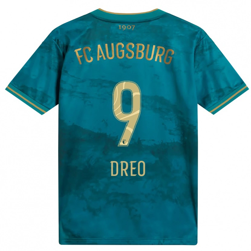 Danxen Mænd David Dreo #9 Grøn Brun Udebane Spillertrøjer 2026/27 Trøje T-Shirt