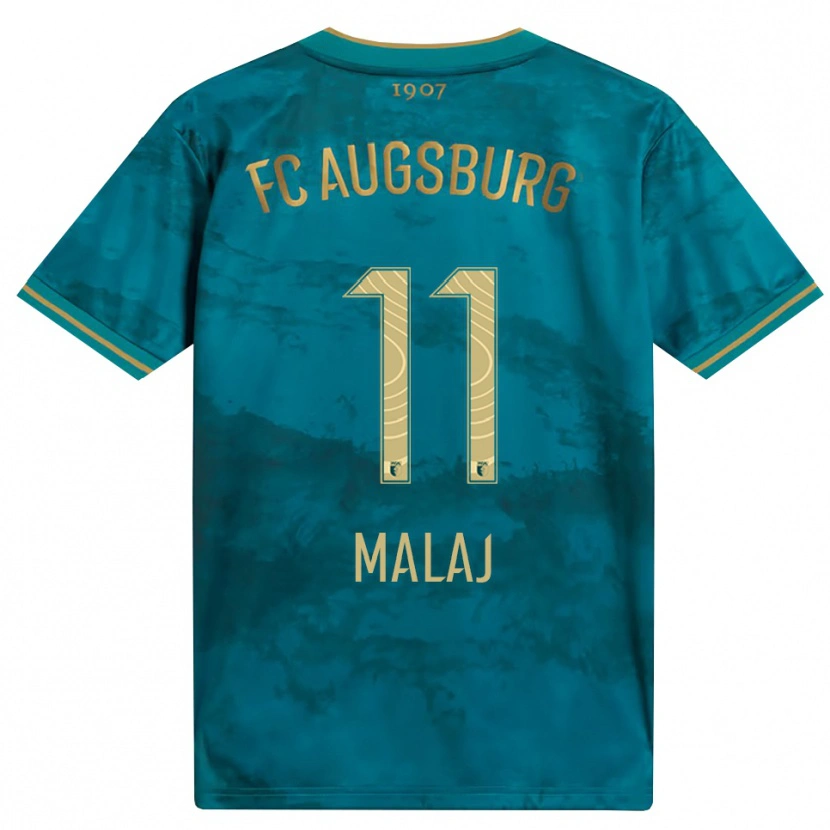 Danxen Mænd Aris Malaj #11 Grøn Brun Udebane Spillertrøjer 2026/27 Trøje T-Shirt