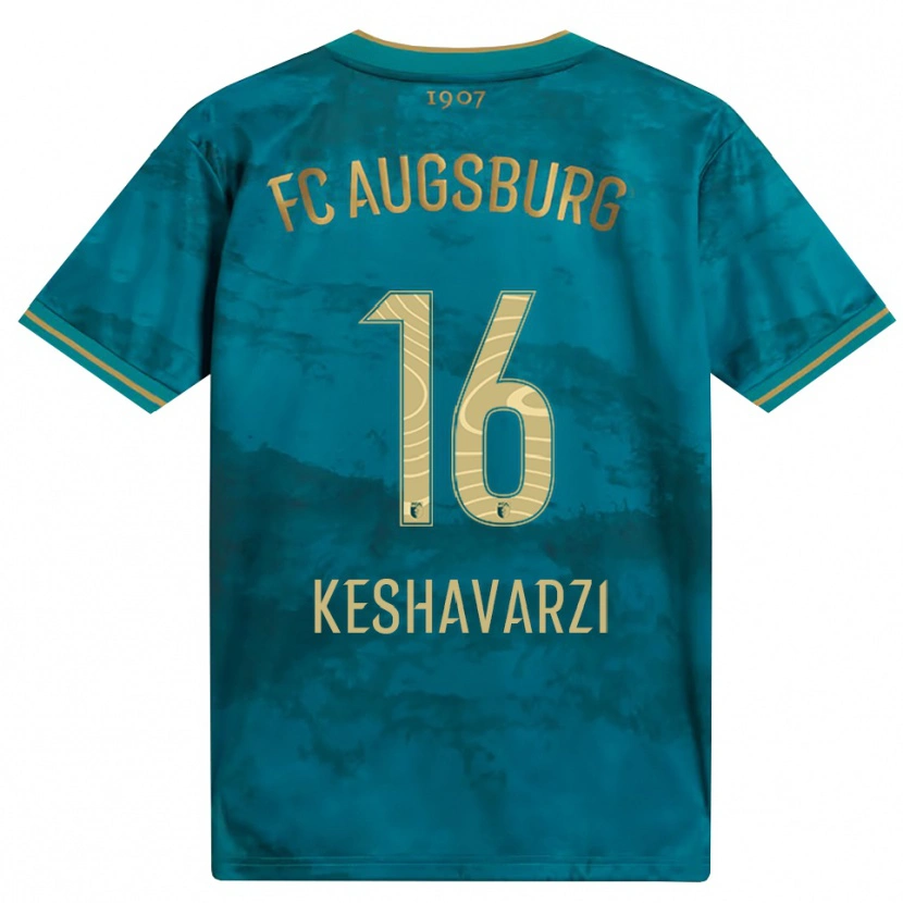 Danxen Mænd Nicolas Keshavarzi #16 Grøn Brun Udebane Spillertrøjer 2026/27 Trøje T-Shirt