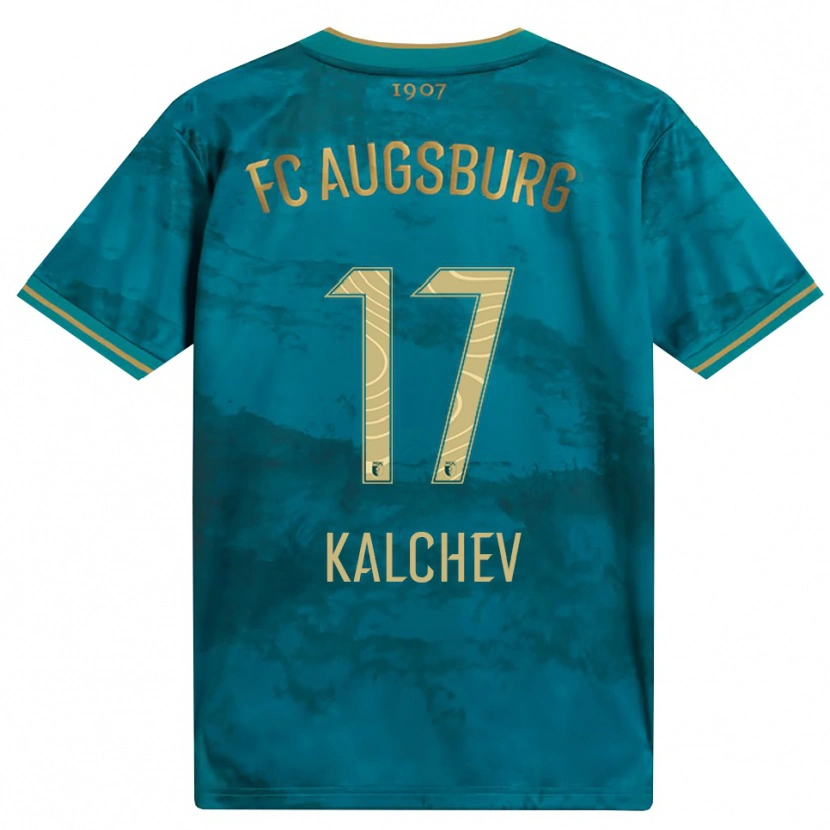 Danxen Mænd Nikola Kalchev #17 Grøn Brun Udebane Spillertrøjer 2026/27 Trøje T-Shirt