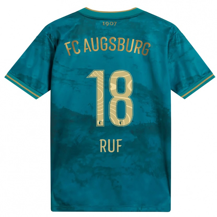 Danxen Mænd Jonas Ruf #18 Grøn Brun Udebane Spillertrøjer 2026/27 Trøje T-Shirt