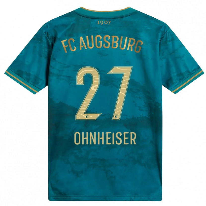 Danxen Mænd Nico Ohnheiser #27 Grøn Brun Udebane Spillertrøjer 2026/27 Trøje T-Shirt