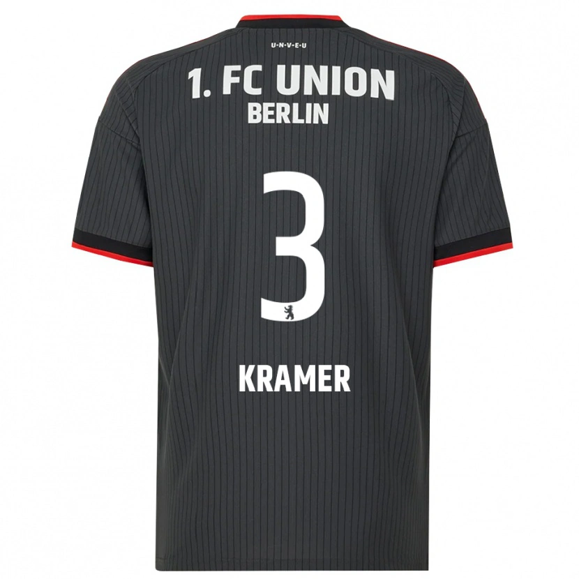 Danxen Mænd Carlos Kramer #3 Sort Hvid Rød Udebane Spillertrøjer 2026/27 Trøje T-Shirt