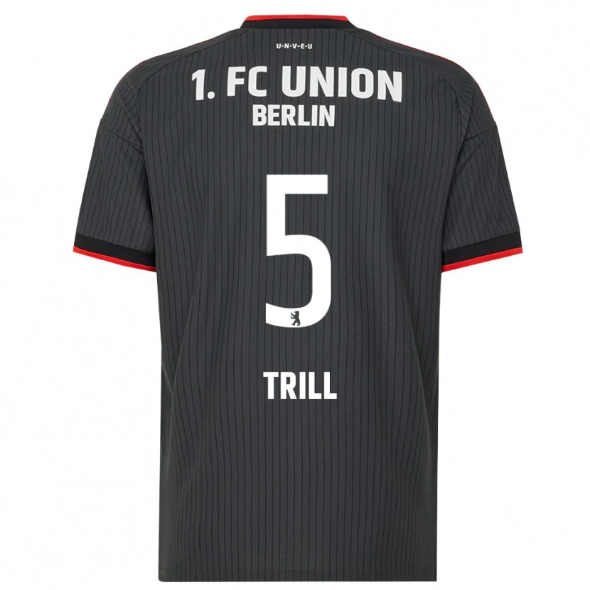 Danxen Mænd Santiago Trill #5 Sort Hvid Rød Udebane Spillertrøjer 2026/27 Trøje T-Shirt